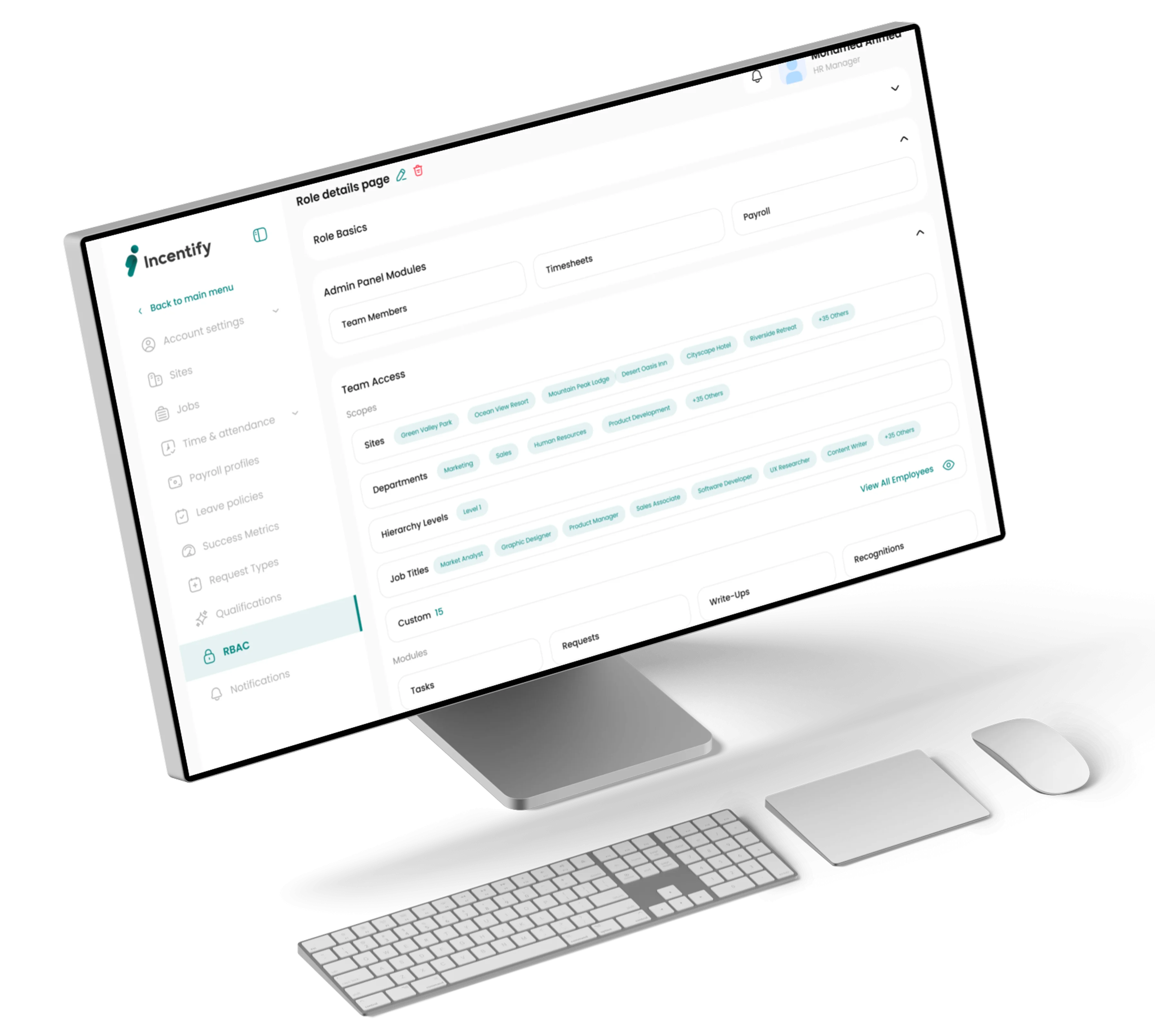 Access Control screen 1